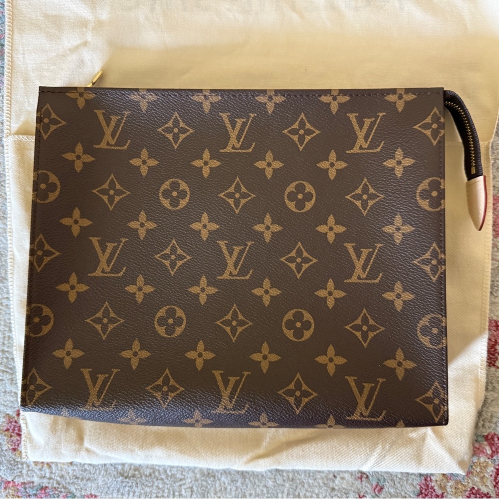 Louis Vuitton Brown Monogram Toiletry Bag 26